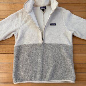 Patagonia Women's Reclaimed Fleece Pullover Birch White M